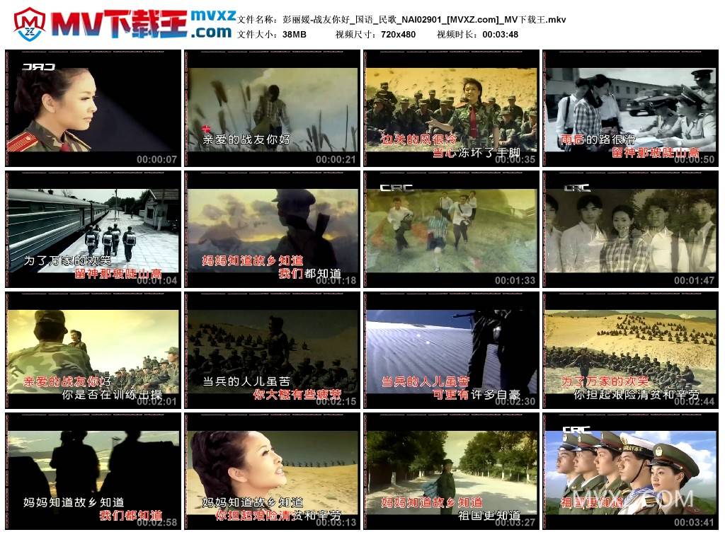 彭丽媛-战友你好_国语_民歌_NAI02901